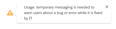 image of a salesforce warning tooltip