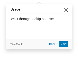 White colored multi step tooltip