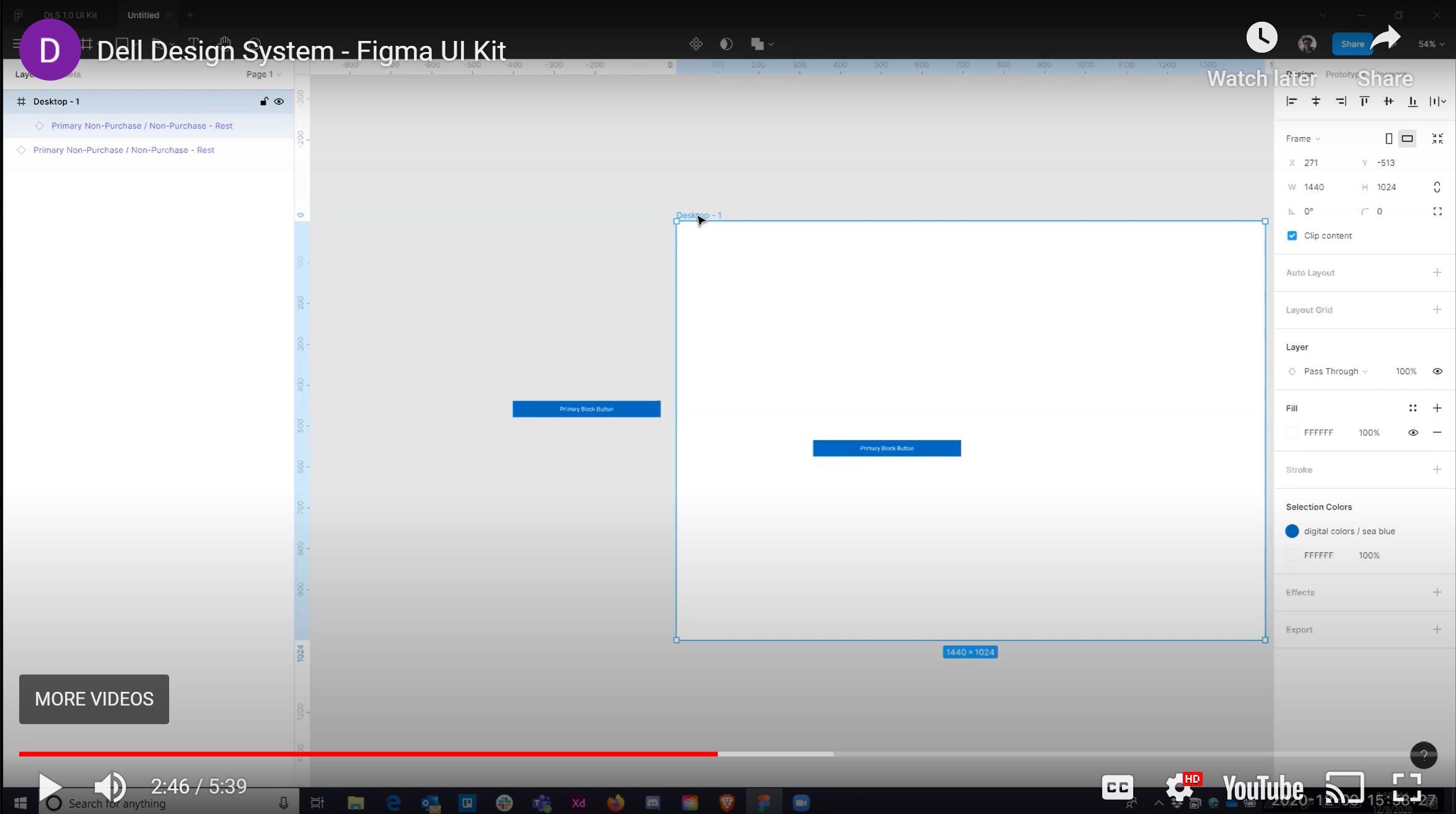 Watch the video getting started with Figma video